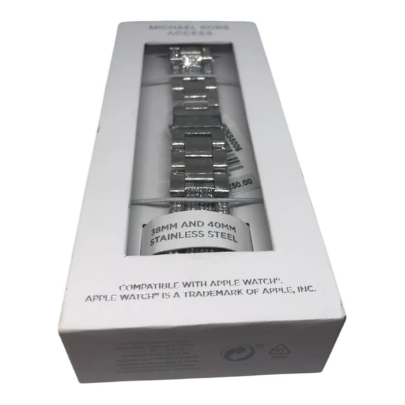 Michael Kors Apple Watch Band Stainless Steel Crystal Metal 38mm 40mm 41mm - Picture 11 of 13